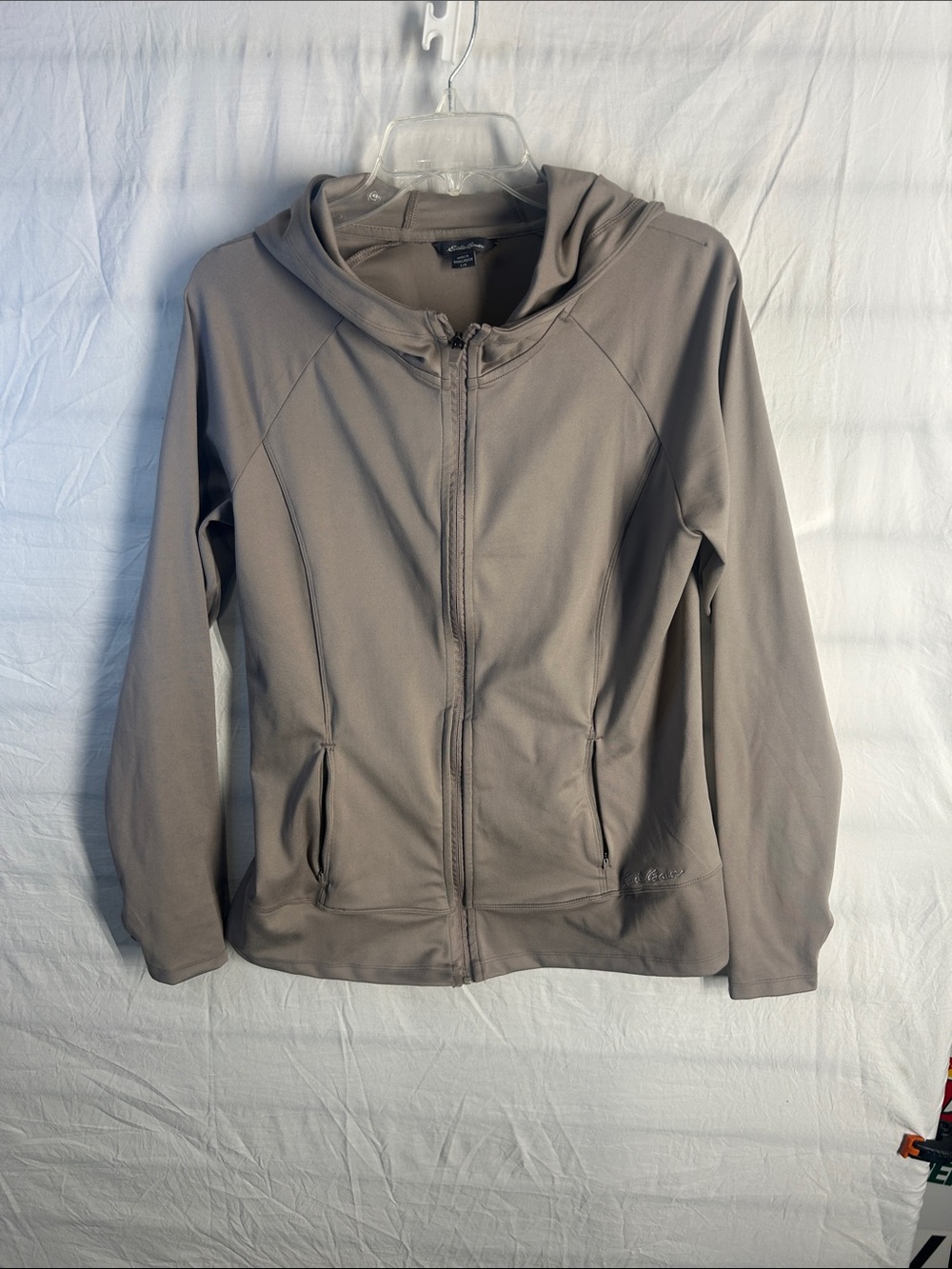 Eddie Bauer Women's Hooded Zip Jacket - Taupe